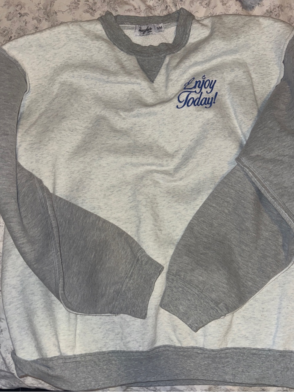 Mayfair Group Enjoy Today Crewneck S/M